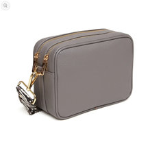 Load image into Gallery viewer, Alice Wheeler Soho double zipped cross body bag - slate