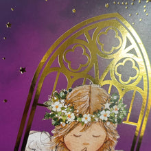 Load image into Gallery viewer, Christmas cards - angel in arch window