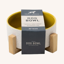 Load image into Gallery viewer, Ceramic dog bowl with stand