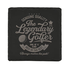 Load image into Gallery viewer, Harvey Makin legendary golfer slate coaster