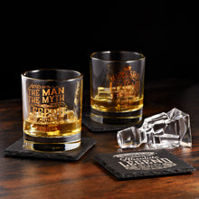 Load image into Gallery viewer, Harvey Makin legendary golfer slate coaster