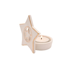 Load image into Gallery viewer, Porcelain star tealight holder