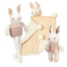 Load image into Gallery viewer, ThreadBear Design baby bunny gift set (3 piece) - cream