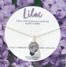 Load image into Gallery viewer, PPWH sterling silver Hospice garden flower pendants
