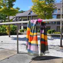 Load image into Gallery viewer, Multi Colour Striped Scarf by Pom
