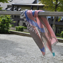 Load image into Gallery viewer, Grey, Pink, Blue and Zebra Scarf by Peace of Mind
