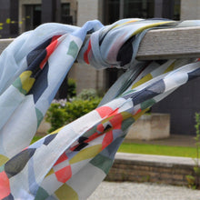 Load image into Gallery viewer, Abstract geometric design Scarf by Pom
