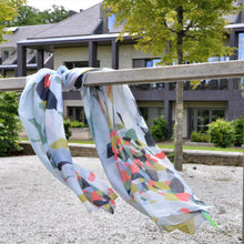 Load image into Gallery viewer, Abstract geometric design Scarf by Pom

