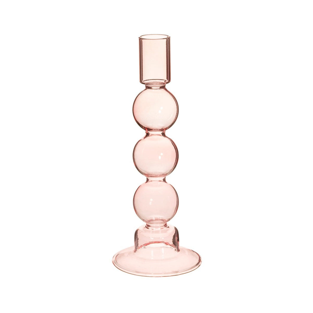 Tall Pink Bubble Candle Holder- Sass & Belle