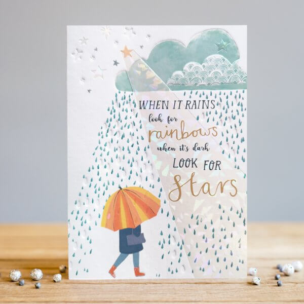 Louise Tiler Greetings Card - When It Rains...