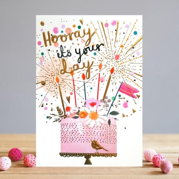 Louise Tiler Greetings Card - Hooray It's Your Day