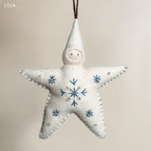 Load image into Gallery viewer, Handmade large felt star baby decoration
