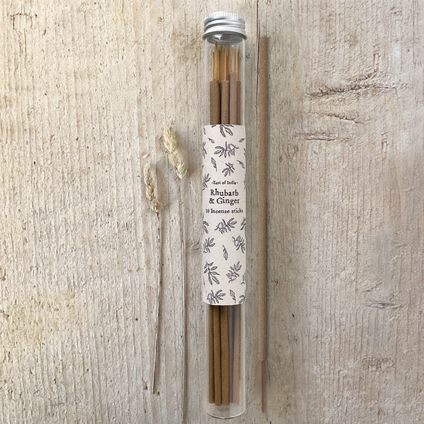 East of India incense sticks - rhubarb and ginger