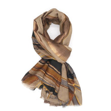 Load image into Gallery viewer, Abstract scarf - gold
