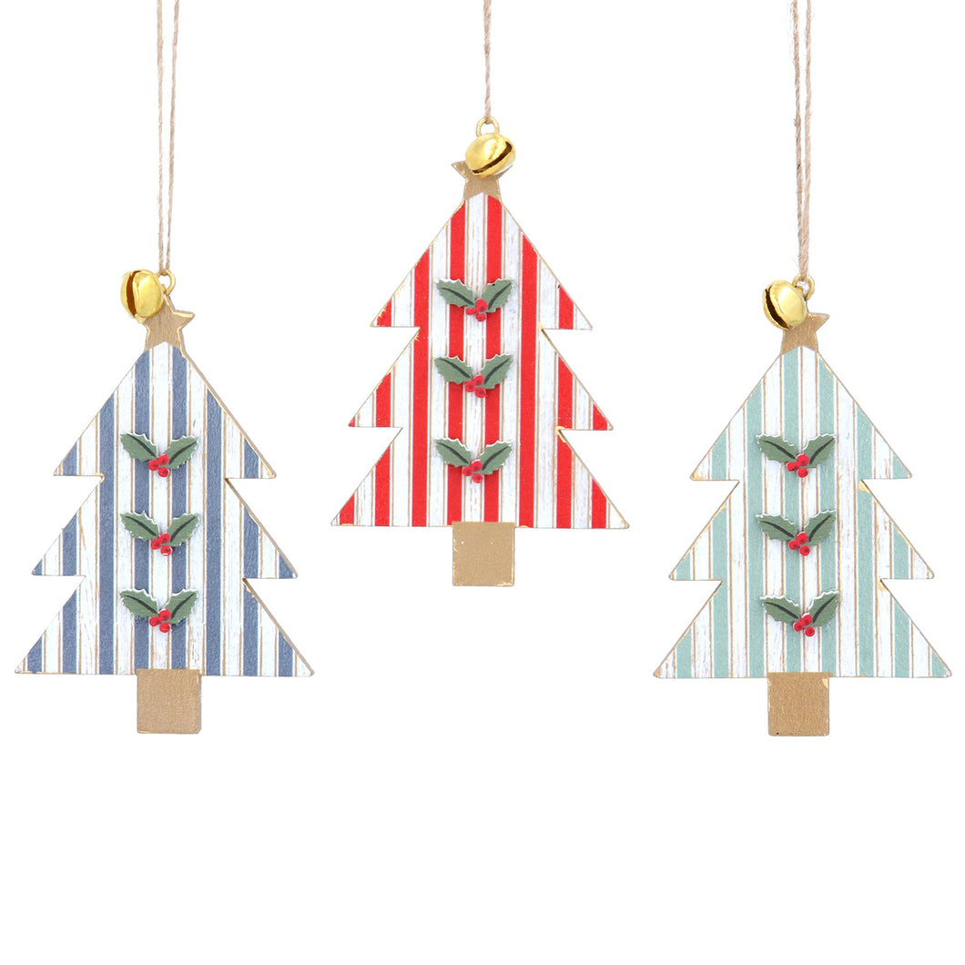 Wooden Tree with Bell Tree Decoration  by Gisela Graham