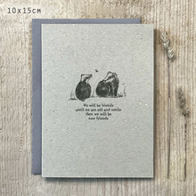 Load image into Gallery viewer, Greeting card - old friends - badgers
