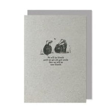Load image into Gallery viewer, Greeting card - old friends - badgers
