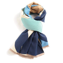 Load image into Gallery viewer, Clover scarf - blue
