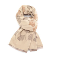 Load image into Gallery viewer, Ginkgo scarf - cream
