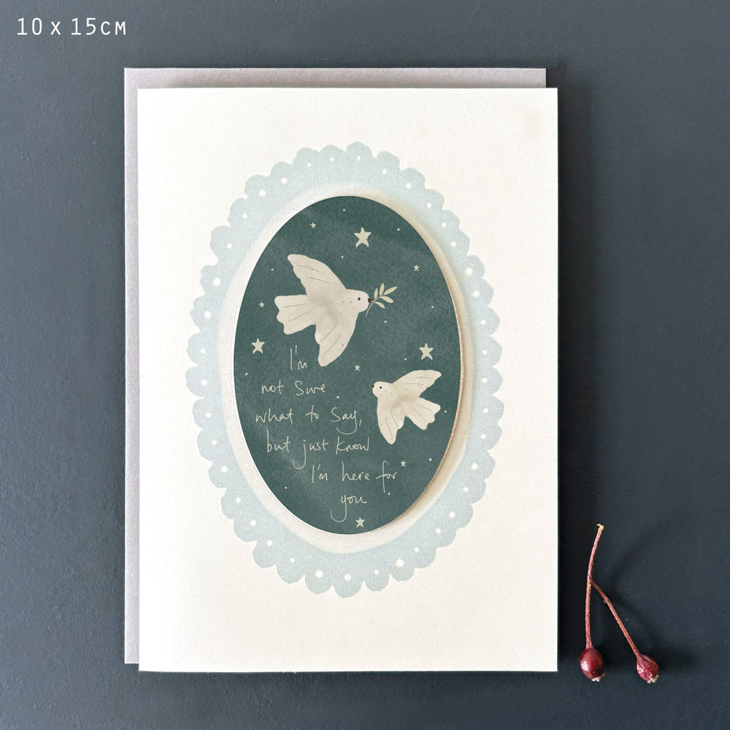 Greeting card - not sure what to say