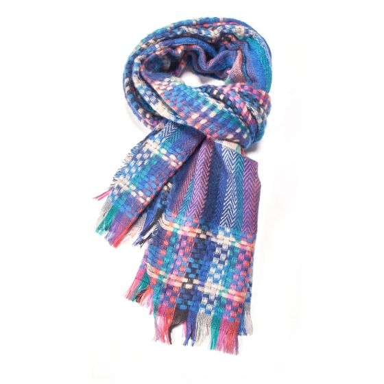 Tartan scarf - teal