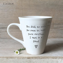 Load image into Gallery viewer, Porcelain mug - good friends
