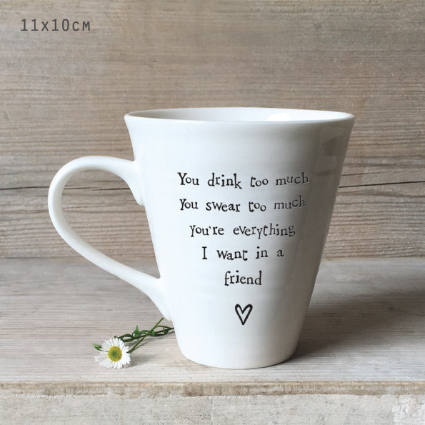 Porcelain mug - good friends