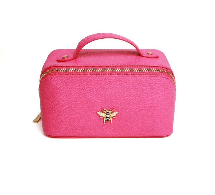 Alice Wheeler mini train case - hot pink