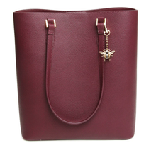 Load image into Gallery viewer, Alice Wheeler berry Marlow tote bag
