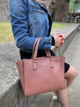 Load image into Gallery viewer, David Jones Paris large pink handbag
