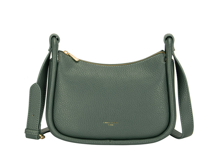 David Jones Paris dark green shoulder bag