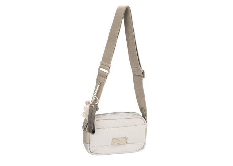 David Jones Paris dark cream shoulder bag