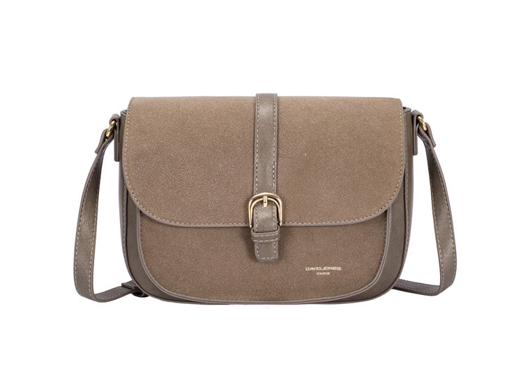 David Jones Paris crossbody bag with flap
