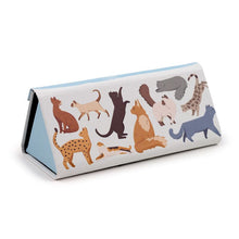 Load image into Gallery viewer, Folding glasses case - cats
