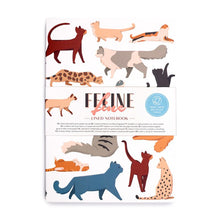 Load image into Gallery viewer, Lined notebook - cats
