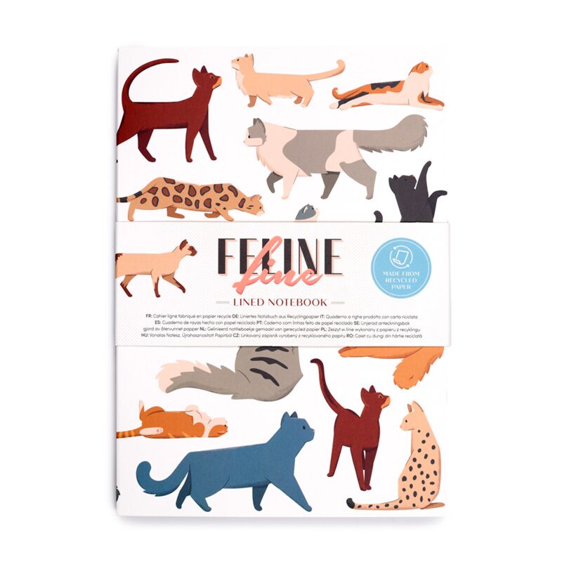 Lined notebook - cats