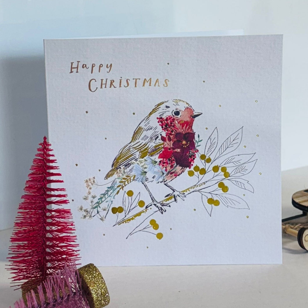Christmas cards - beautiful robin