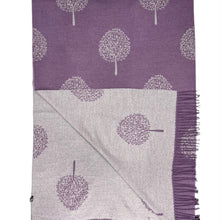 Load image into Gallery viewer, Tree of life cashmere blend winter scarves with tassels
