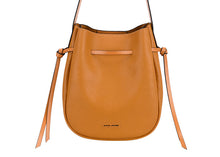 Load image into Gallery viewer, David Jones Paris yellow tan shoulder bag
