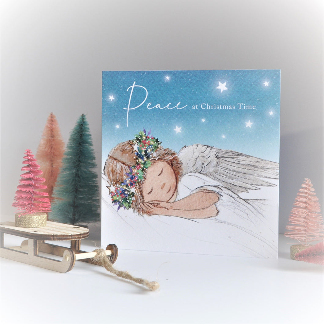 Sleeping Angel Christmas Card (Pack of 10)