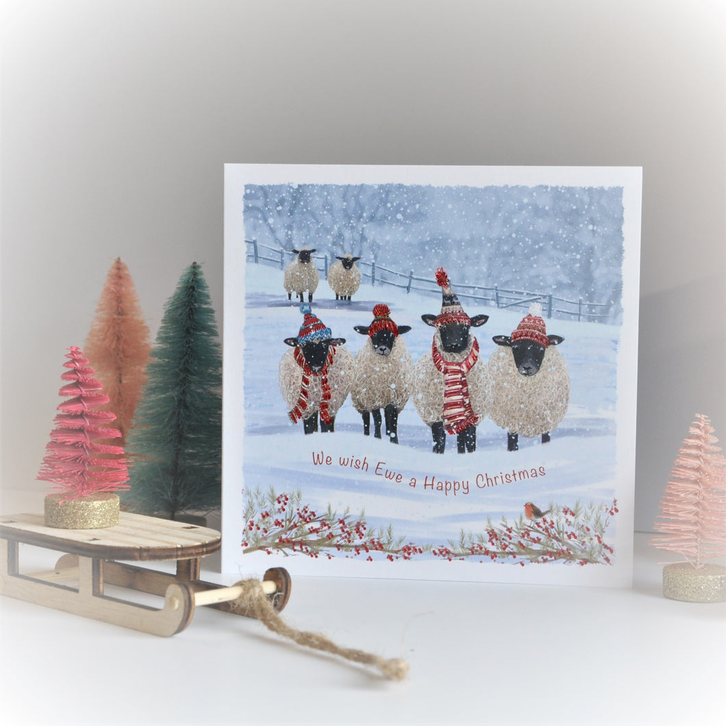 Winter Woolies Christmas Card (Pack of 10)