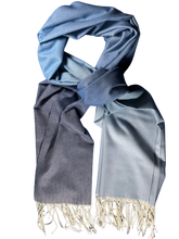 Load image into Gallery viewer, Scarf - denim ombre
