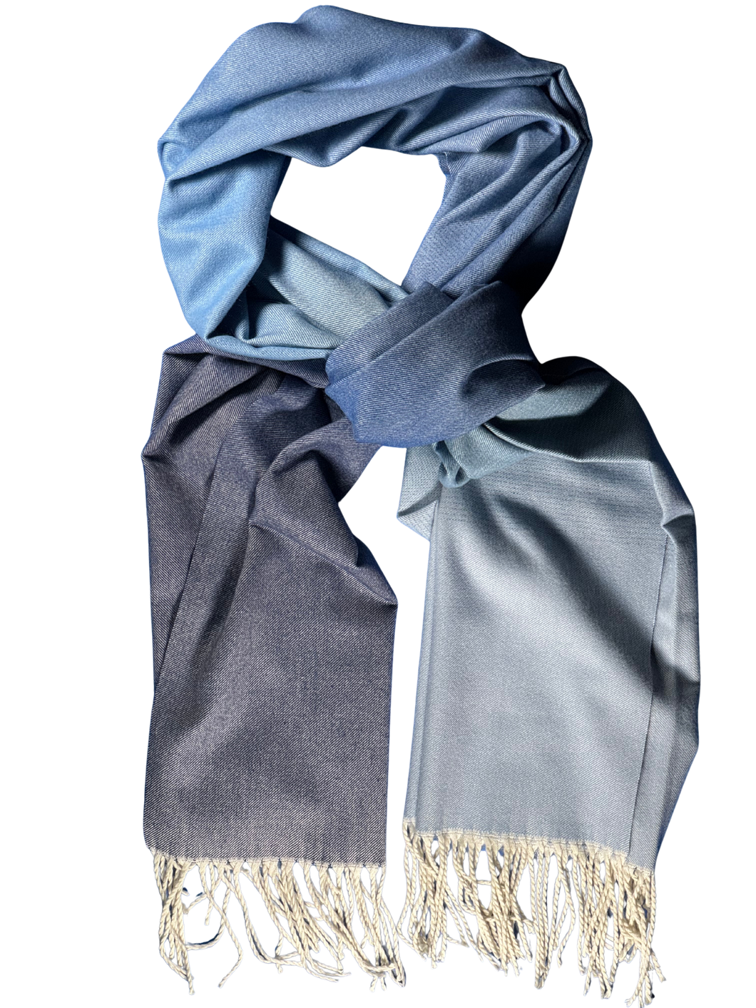 Scarf - denim ombre