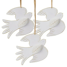 Load image into Gallery viewer, Dove honeycomb Christmas decorations (set of 3)
