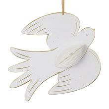 Load image into Gallery viewer, Dove honeycomb Christmas decorations (set of 3)
