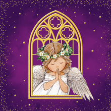 Load image into Gallery viewer, Christmas cards - angel in arch window
