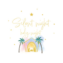 Load image into Gallery viewer, Christmas cards - twin pack - silent night and King's baubles
