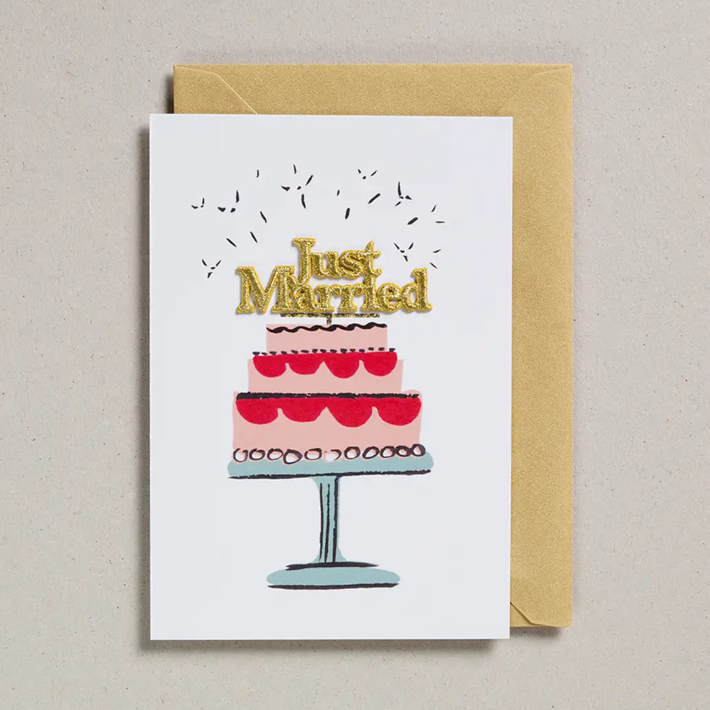 Petra Boase - Cake card - just married