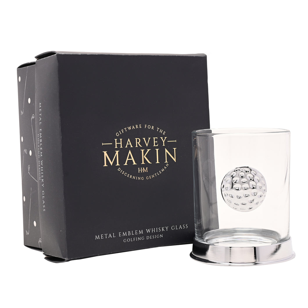 Engraved whisky glass