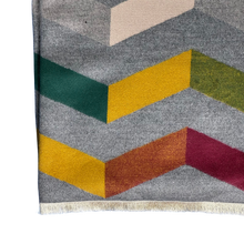 Load image into Gallery viewer, Scarf - multi-coloured herringbone
